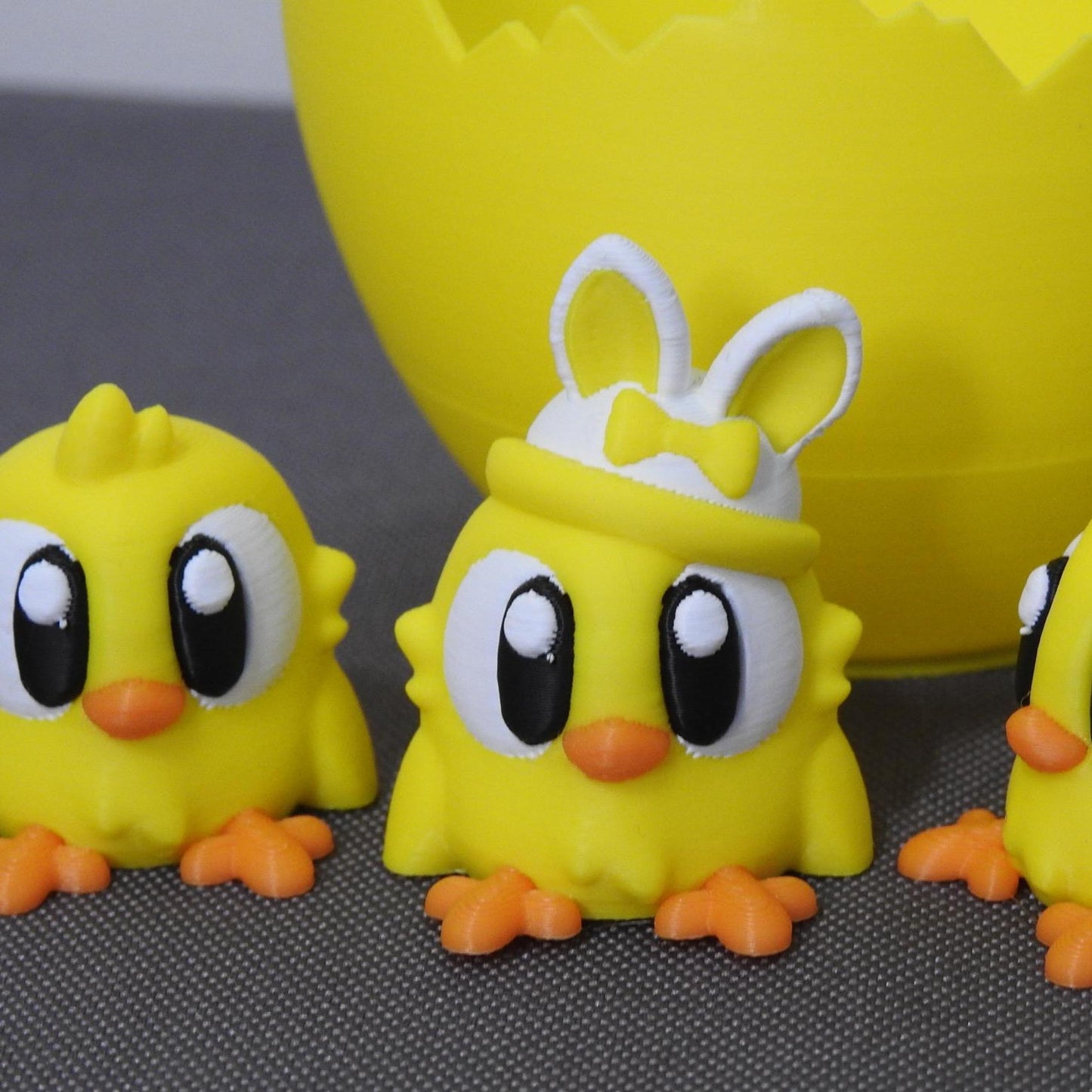 Cute Easter Chicks and cracked Egg