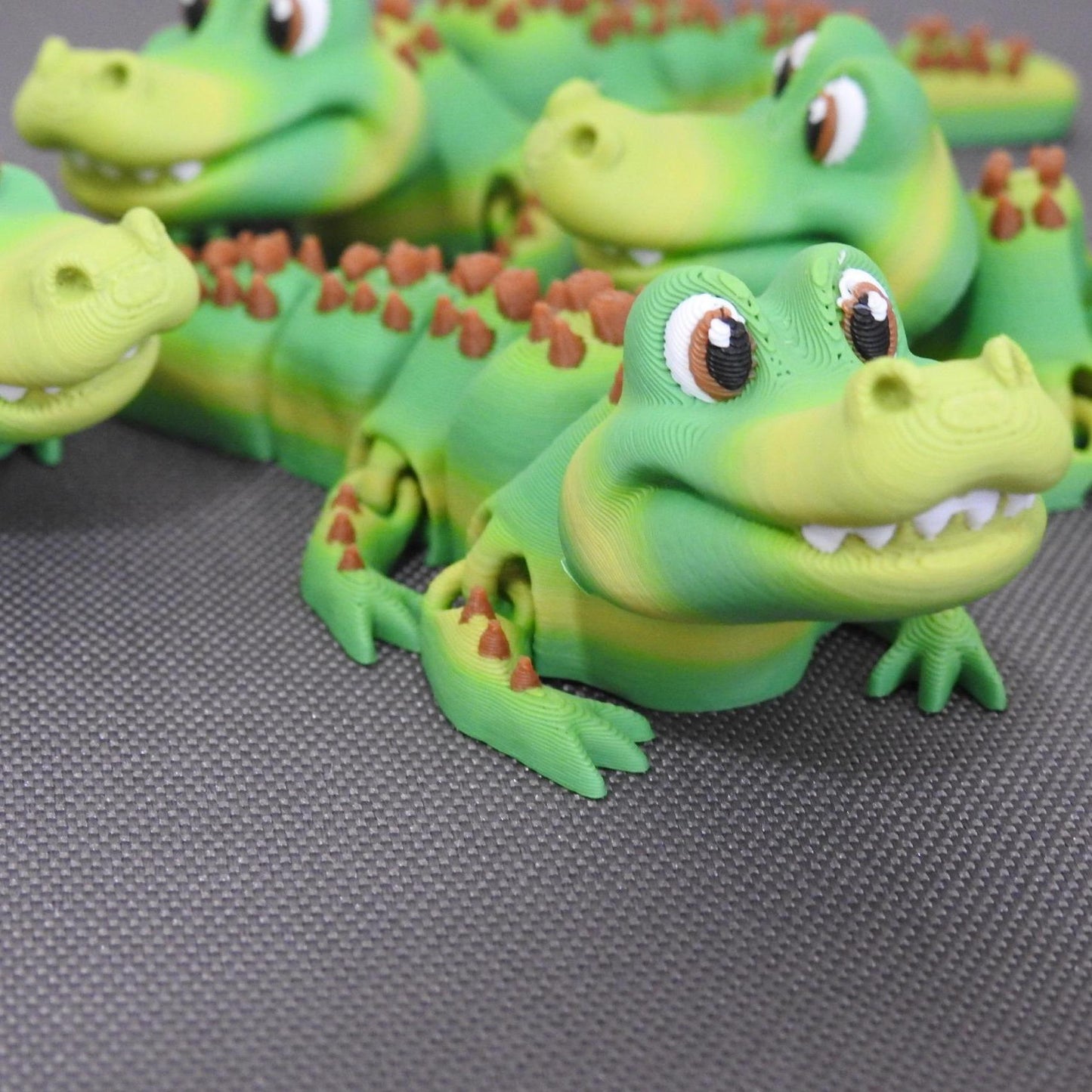 Cute Colourful Tiny Crocodile