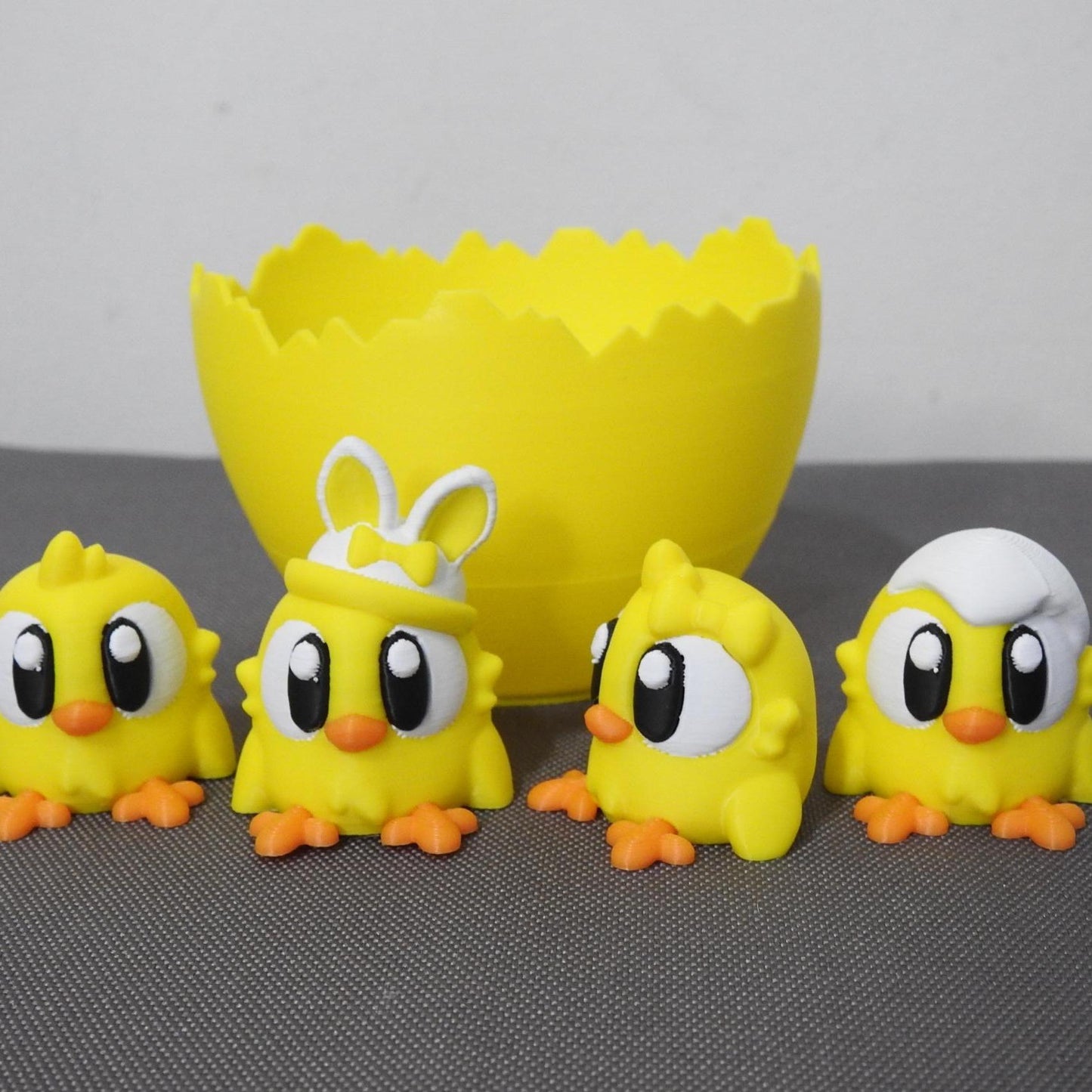 Cute Easter Chicks and cracked Egg