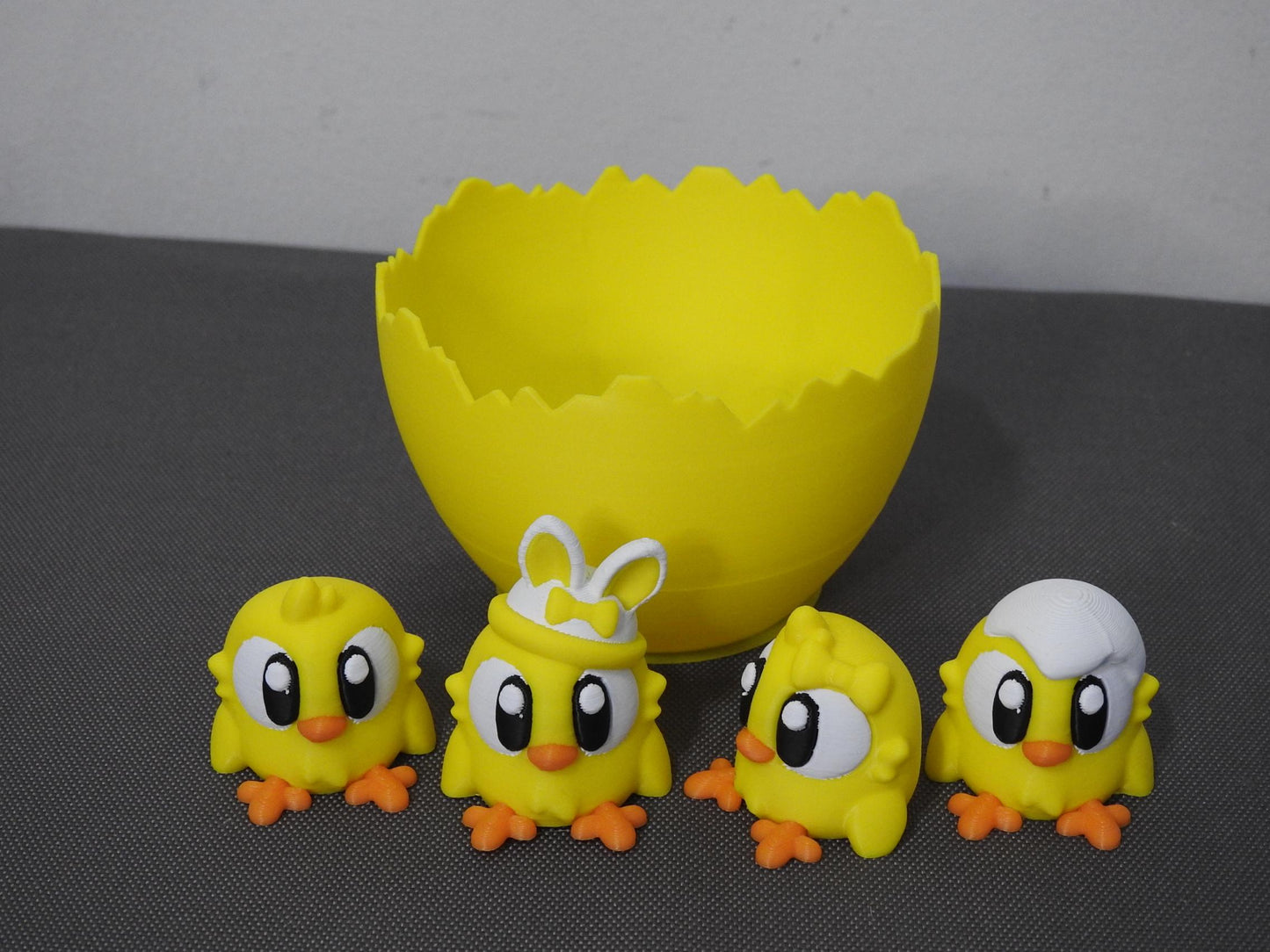 Cute Easter Chicks and cracked Egg