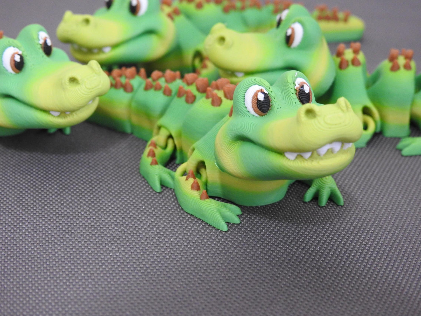 Cute Colourful Tiny Crocodile