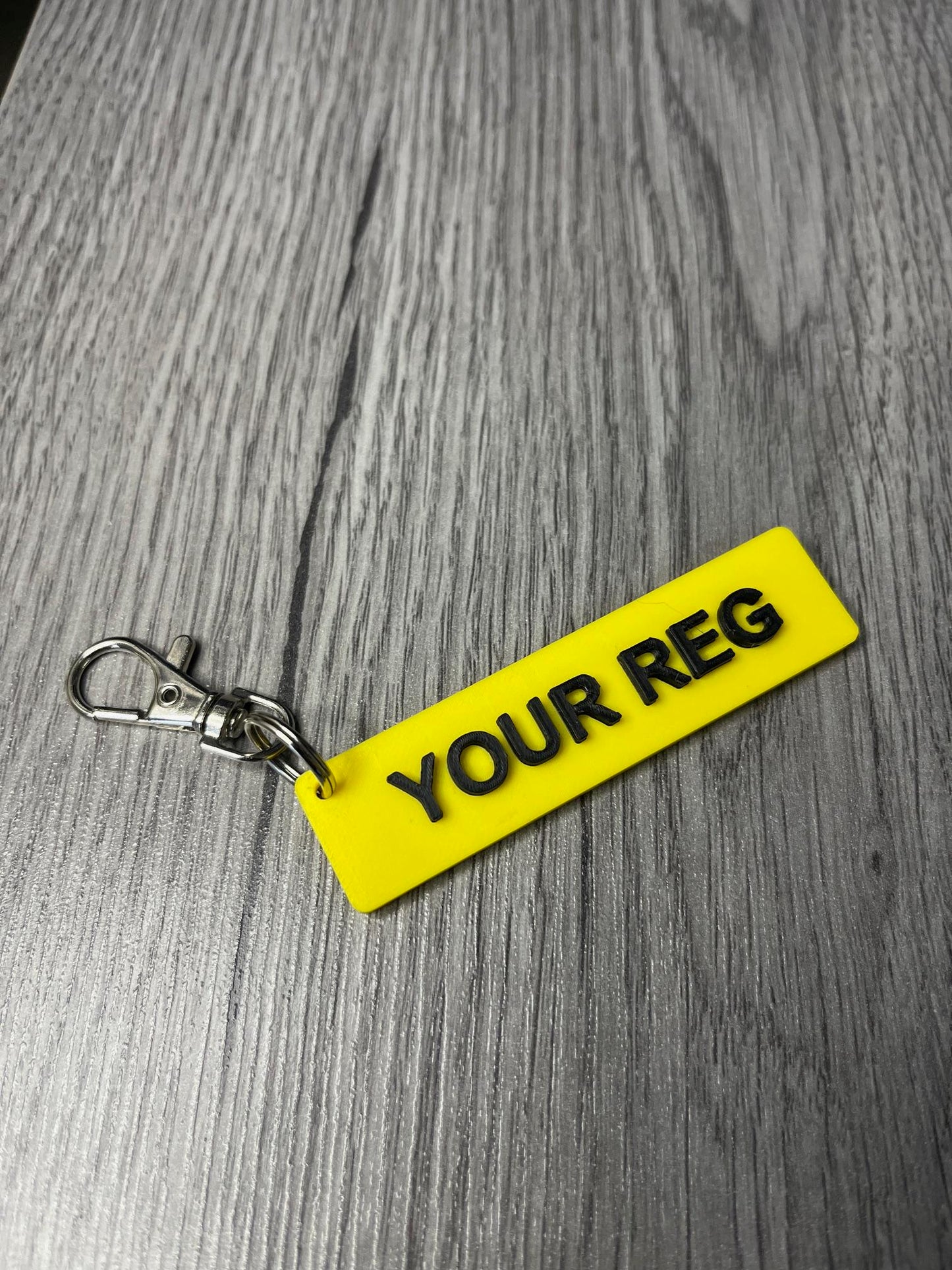 Personalised Reg Key Rings