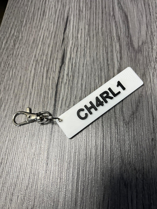 Personalised Reg Key Rings