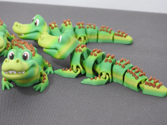 Cute Colourful Tiny Crocodile