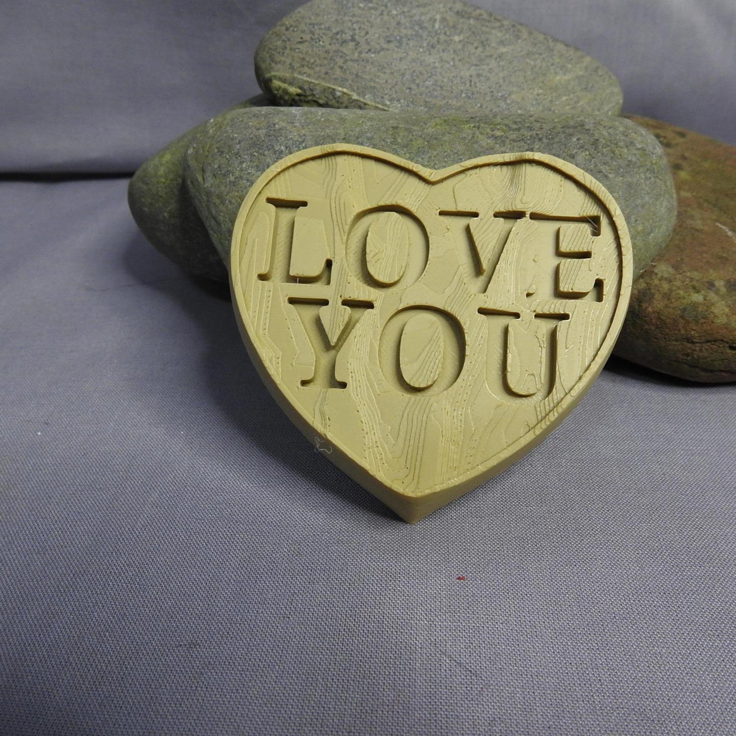 Valentines wood effect heart