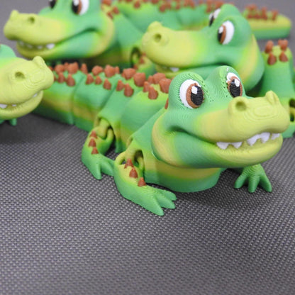 Cute Colourful Tiny Crocodile