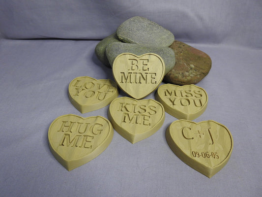 Valentines wood effect heart