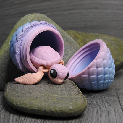 Cute Sea Turtle And Egg