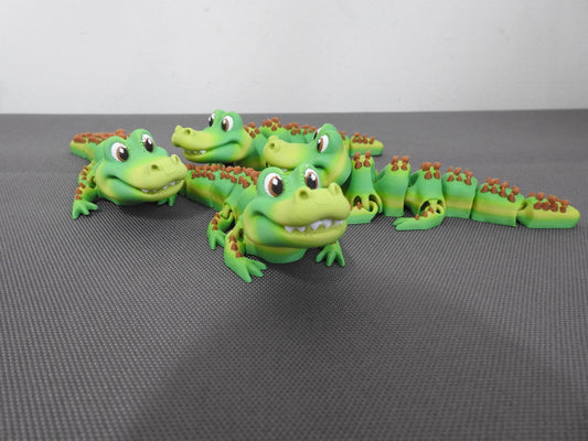 Cute Colourful Tiny Crocodile
